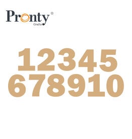 Pronty Crafts MDF Numbers - 11 pcs.