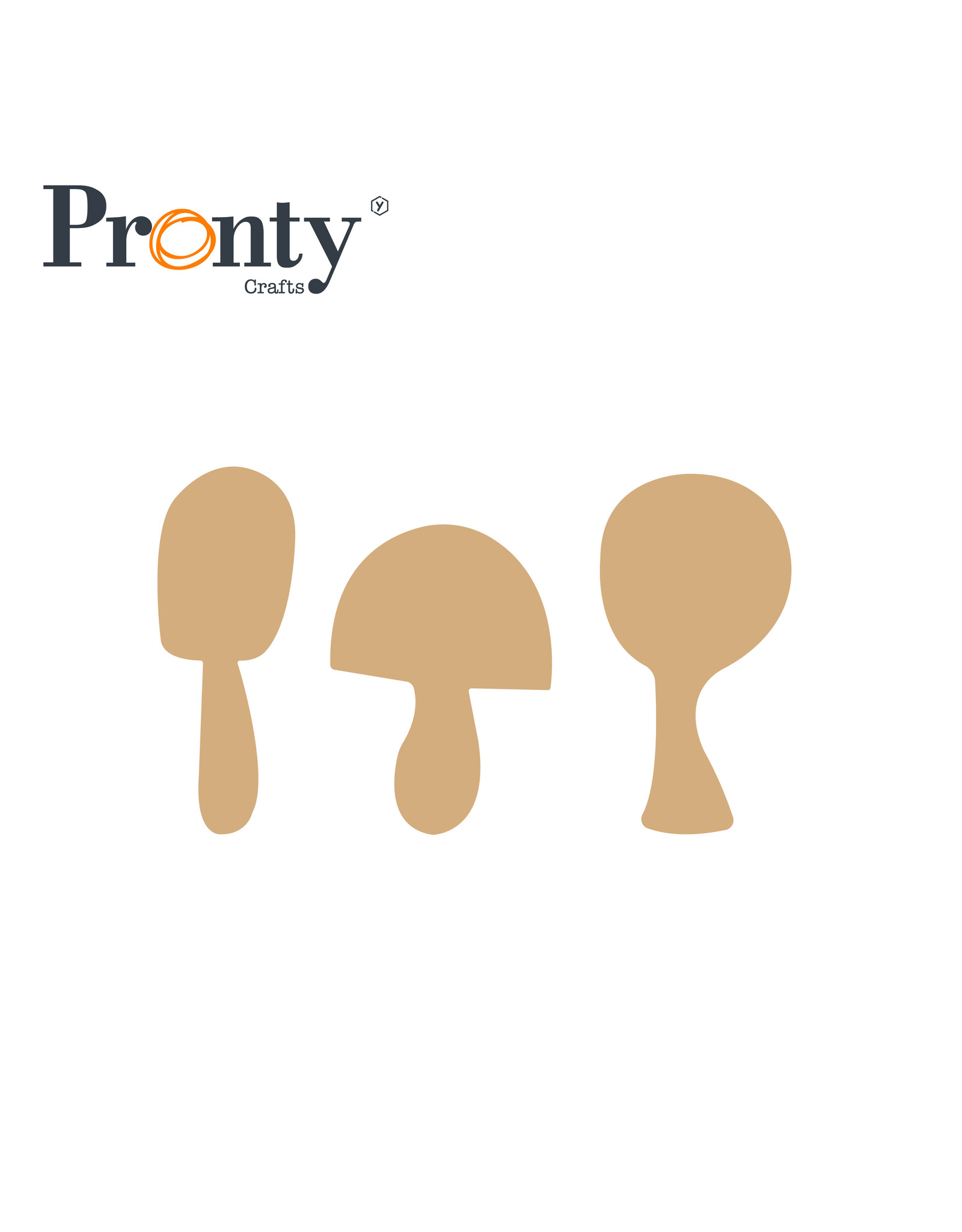 Pronty Crafts MDF Set 2 - Forest Toadstools