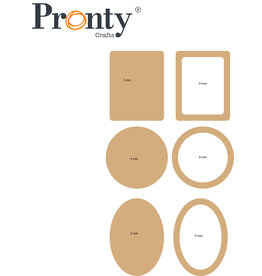 Pronty Crafts MDF Frame it - set of 3 frames