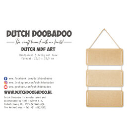 Dutch Doobadoo DDBD MDF Hanging panels 3 pcs incl rope