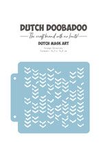 Dutch Doobadoo DDBD Dutch Mask Grunge Chrevrons 163x148 mm
