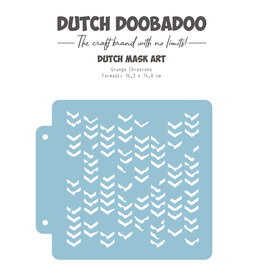 Dutch Doobadoo DDBD Dutch Mask Grunge Chrevrons 163x148 mm
