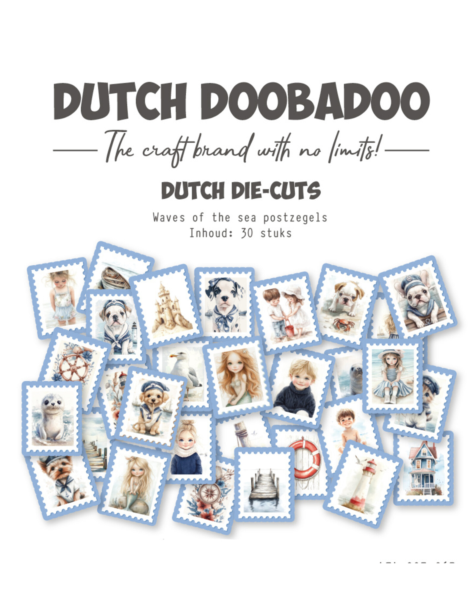 Dutch Doobadoo DDBD Die-cuts waves of the sea