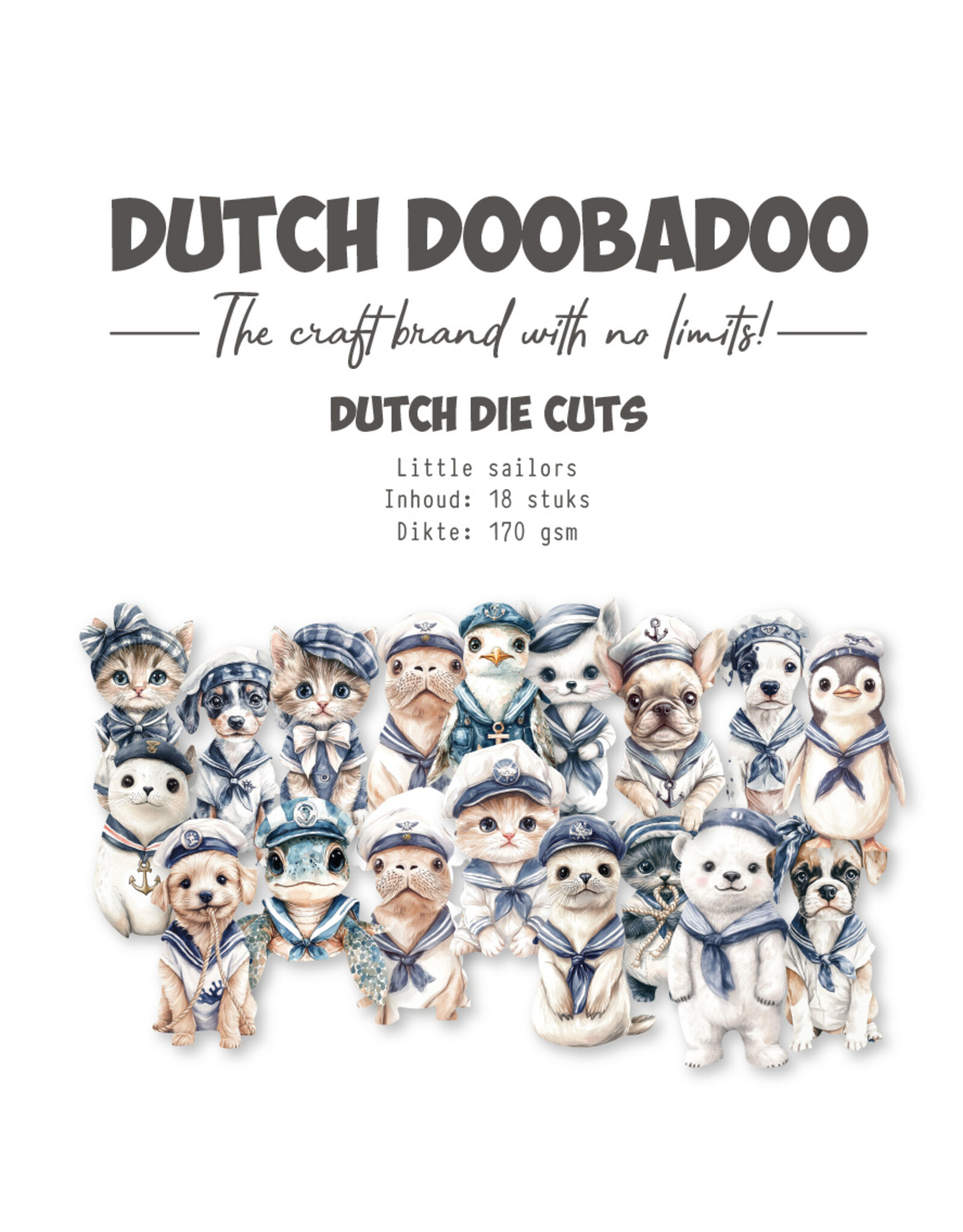 Dutch Doobadoo DDBD collage Die-cuts Little Sailor