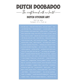 Dutch Doobadoo DDBD Dutch Sticker A5 Sail me Away