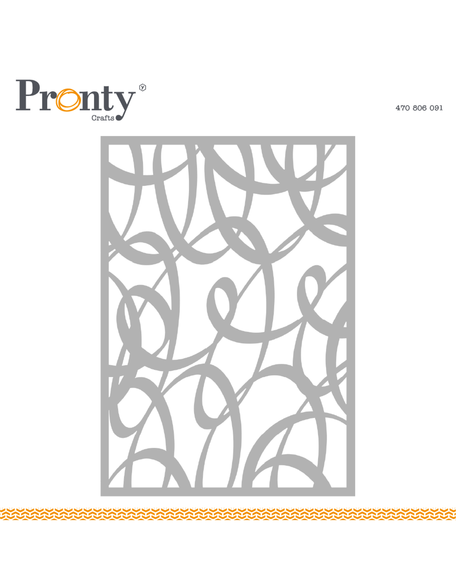 Pronty Crafts Stencil Curl A5