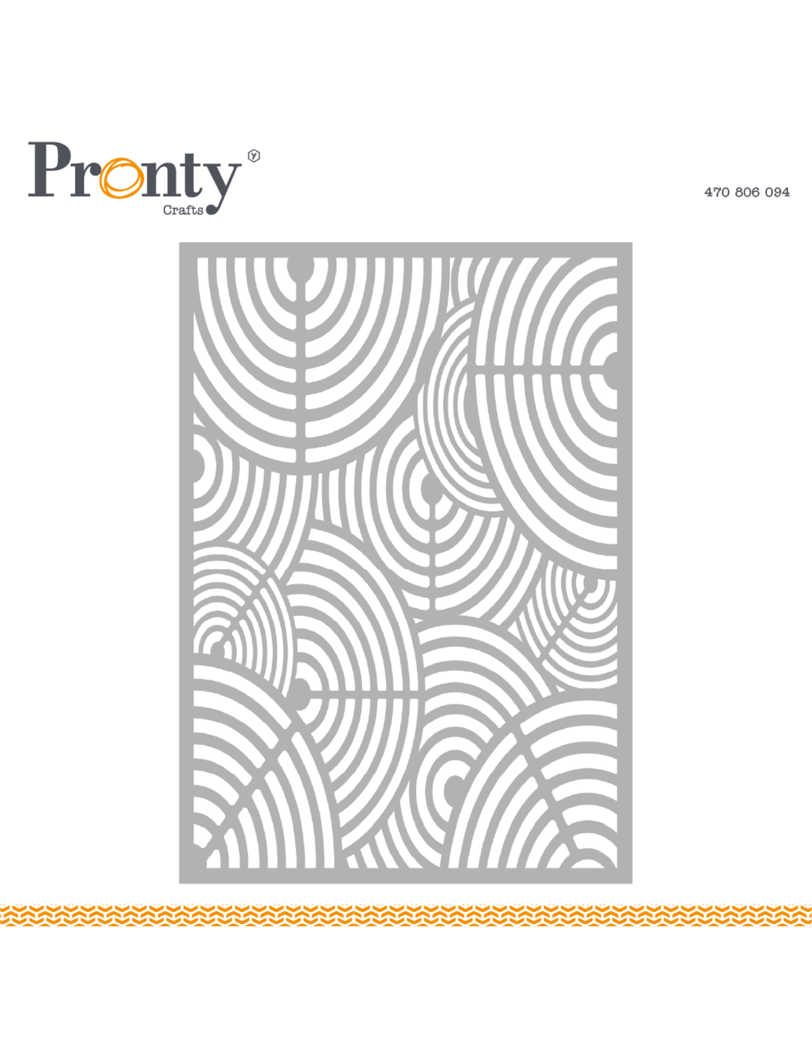 Pronty Crafts Stencil Stacked Circles A5