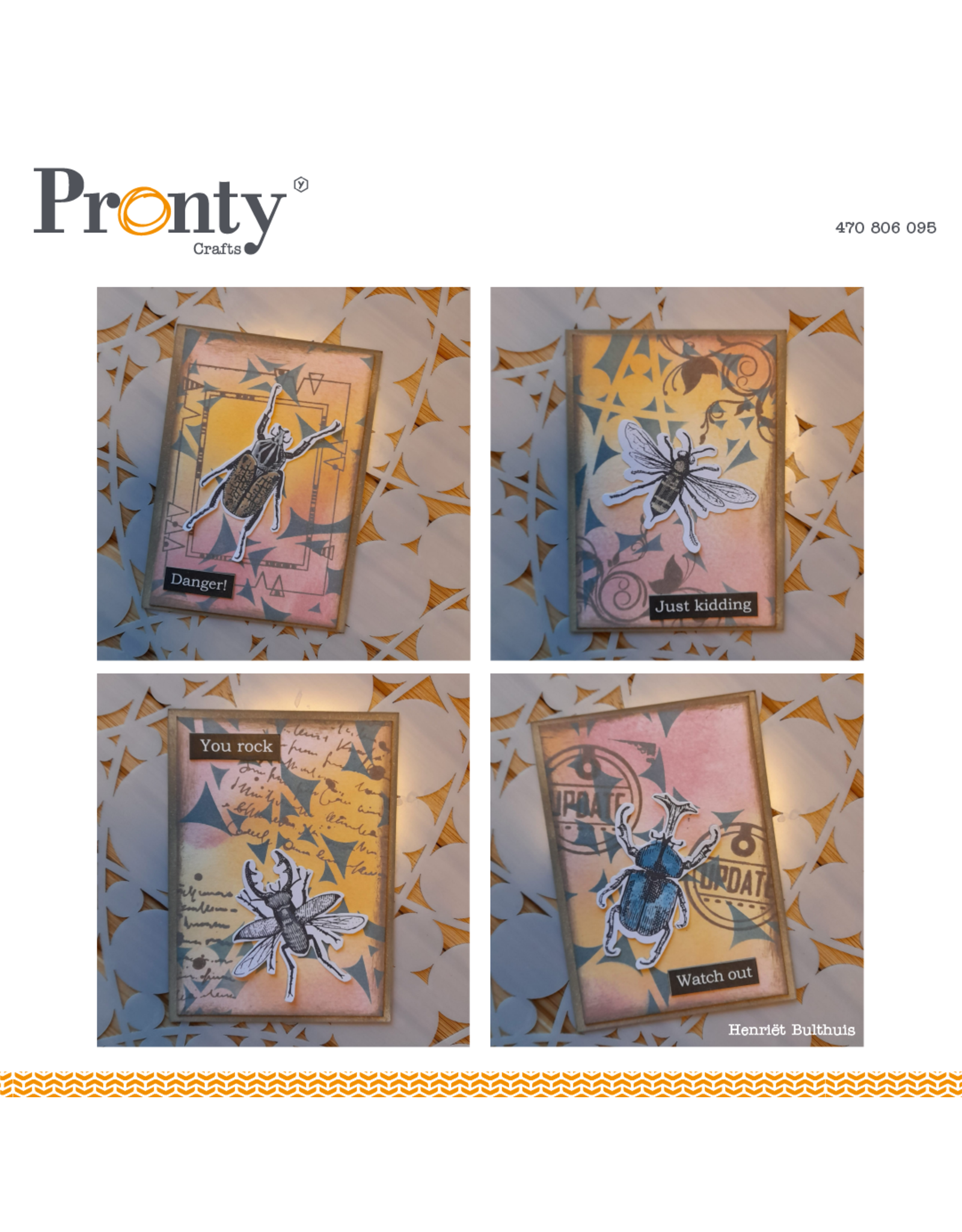 Pronty Crafts Stencil Abstract Circles A5