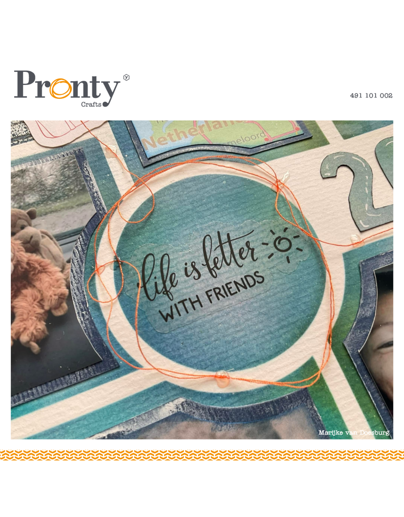 Pronty Crafts Pronty transparant sticker travel A5