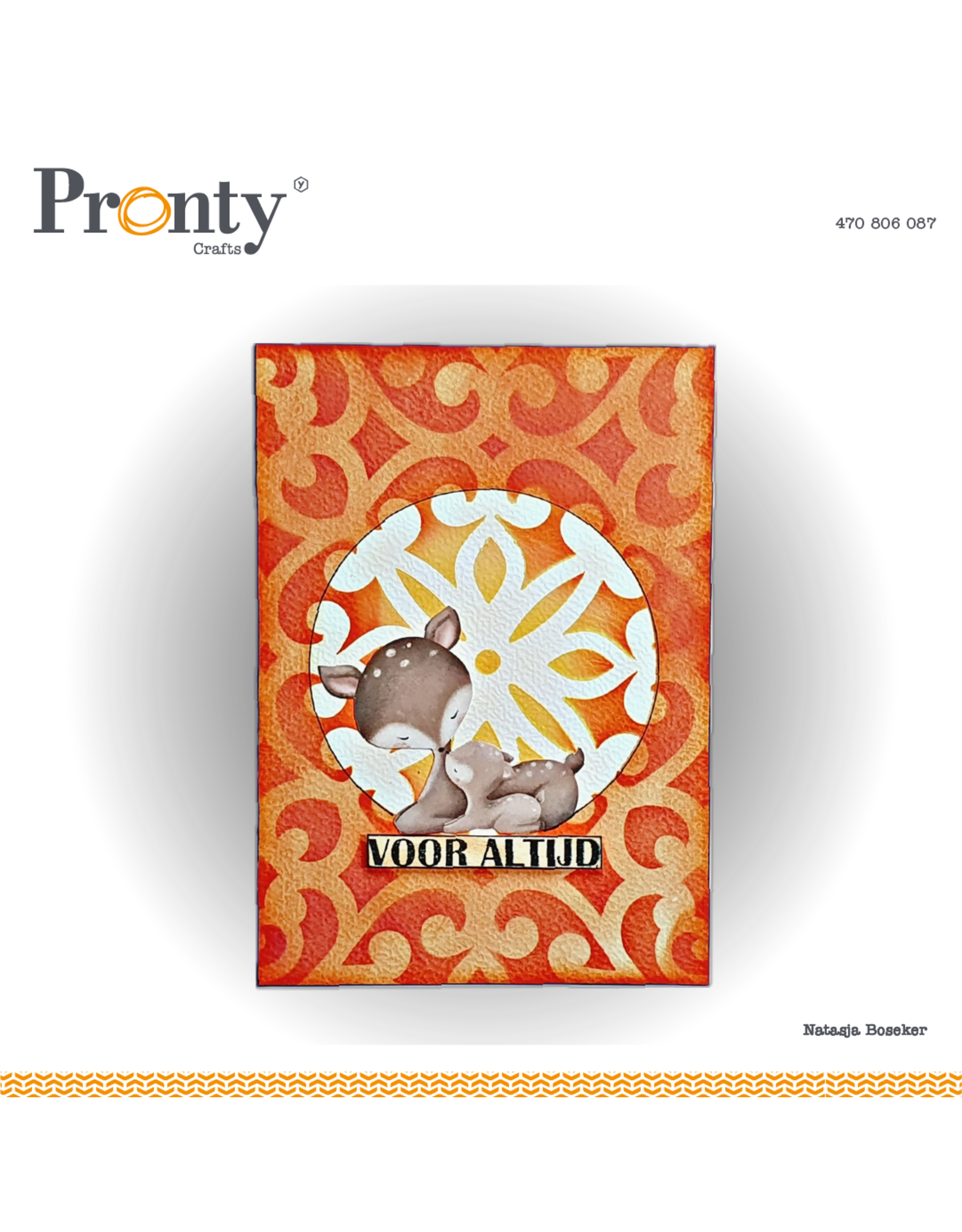 Pronty Crafts Stencil Barok Frames A5