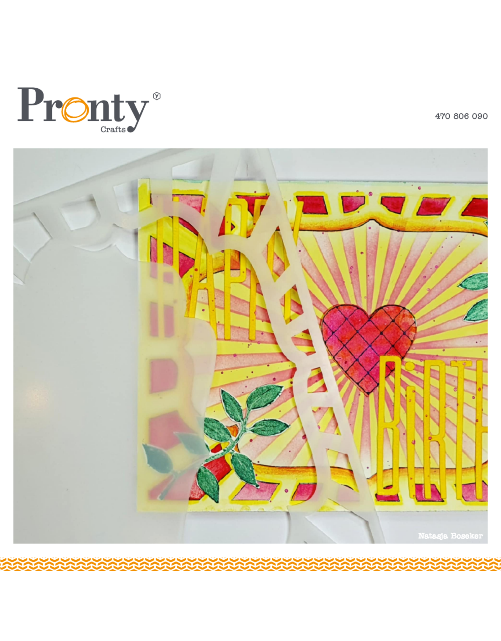 Pronty Crafts Stencil Cirque 2 A5