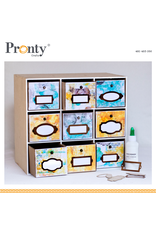 Pronty Crafts Pronty MDF Vintage desk drawer box with 9 drawers