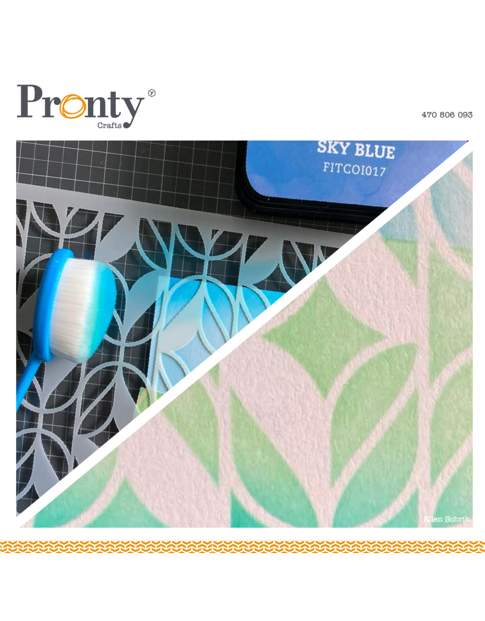 Pronty Crafts Stencil Retro Tangle A5