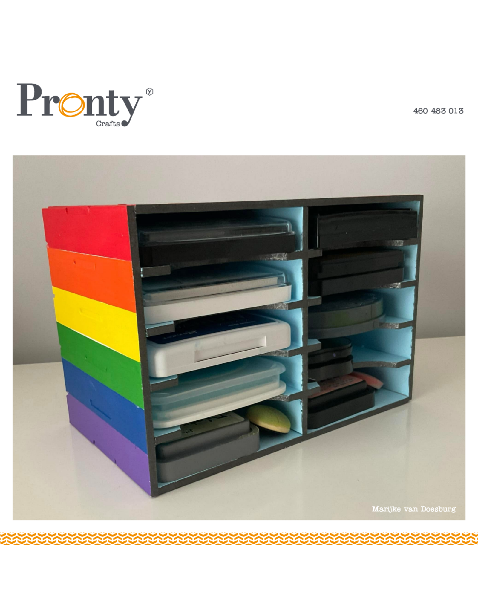 Pronty Crafts Pronty MDF Basic Box Ink Storage