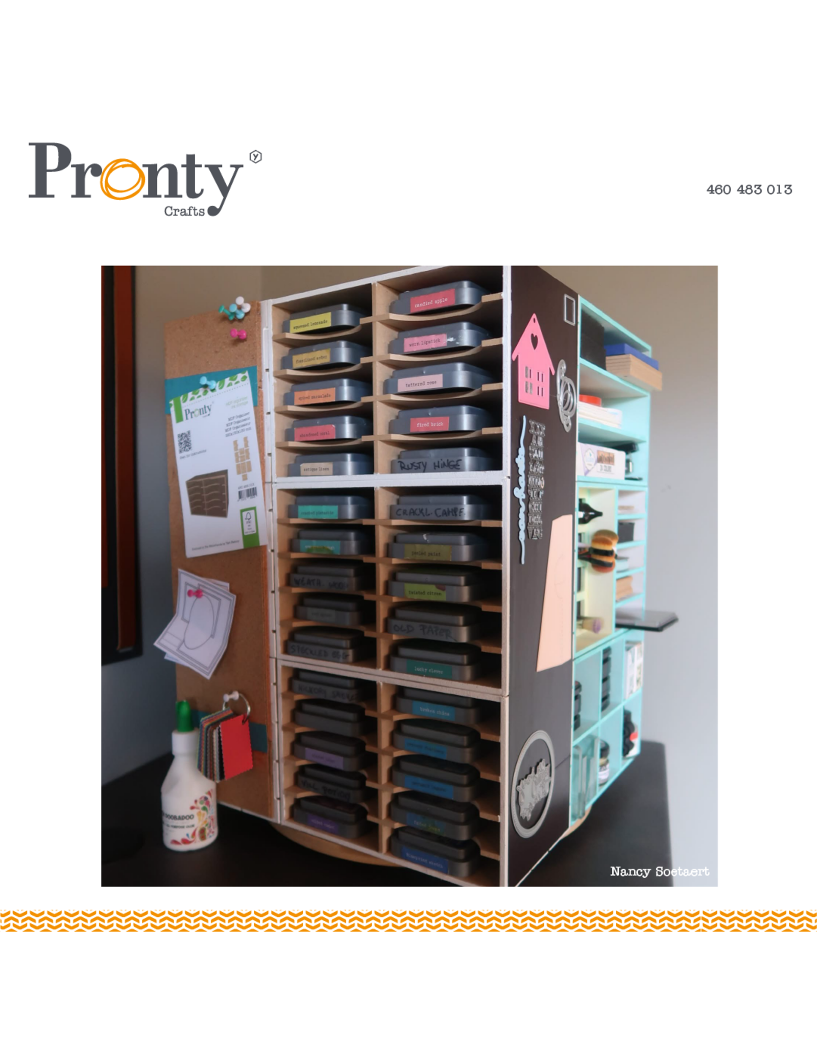 Pronty Crafts Pronty MDF Basic Box Ink Storage