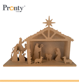 Pronty Crafts MDF Scene Christmas Crib