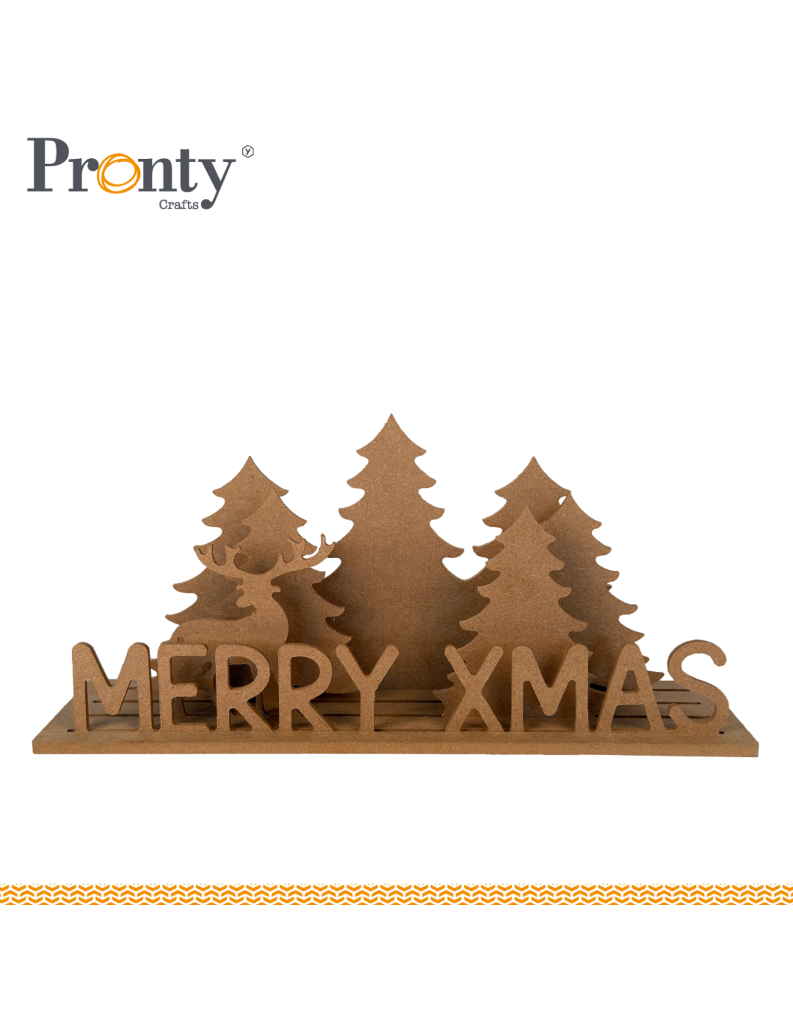 Pronty Crafts MDF Scene Merry XMAS