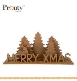 Pronty Crafts MDF Scene Merry XMAS
