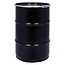 60 liter steel open top drum - black