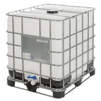 1000 liter IBC with combi pallet and UN quality mark