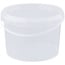 3 liter bucket with lid - round - transparent