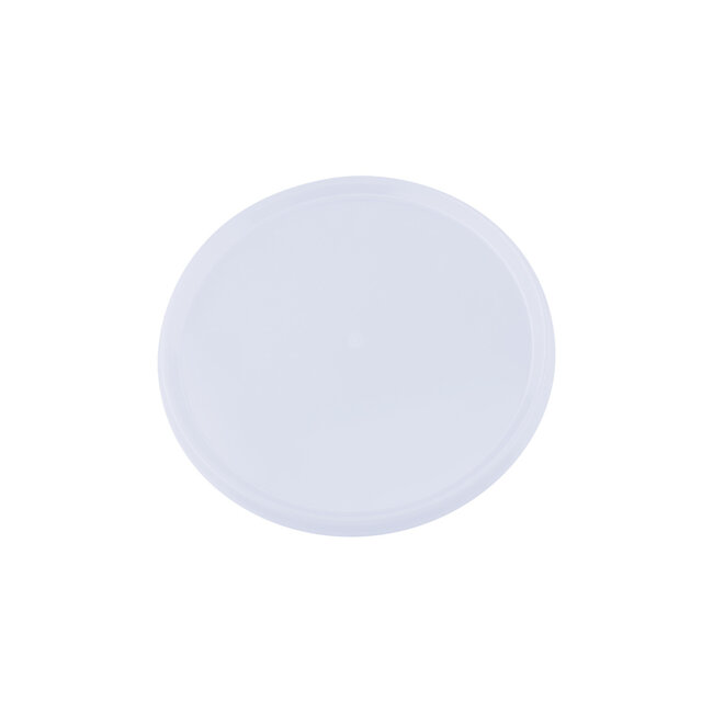 3 liter bucket with lid - round - transparent