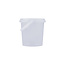 1 liter bucket with lid - round - transparent