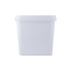 8,7 liter bucket with lid - square - white