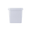 5,4 liter bucket with lid - square - white