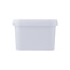 3,5 liter bucket with lid - square - white