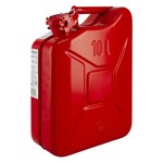10 liter stalen brandstof jerrycan - rood