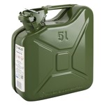 5 liter stalen brandstof jerrycan - groen