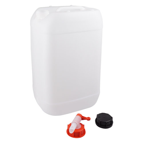 25 liter jerrycan with tap for hazardous liquids