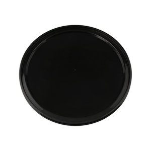 Zwarte deksel voor 10 liter emmer met deksel - rond