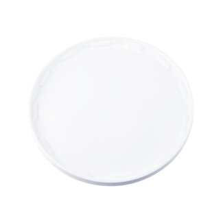 White lid for 10 liter bucket with lid - round