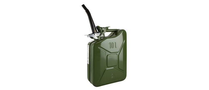 Steel fuel jerrycans