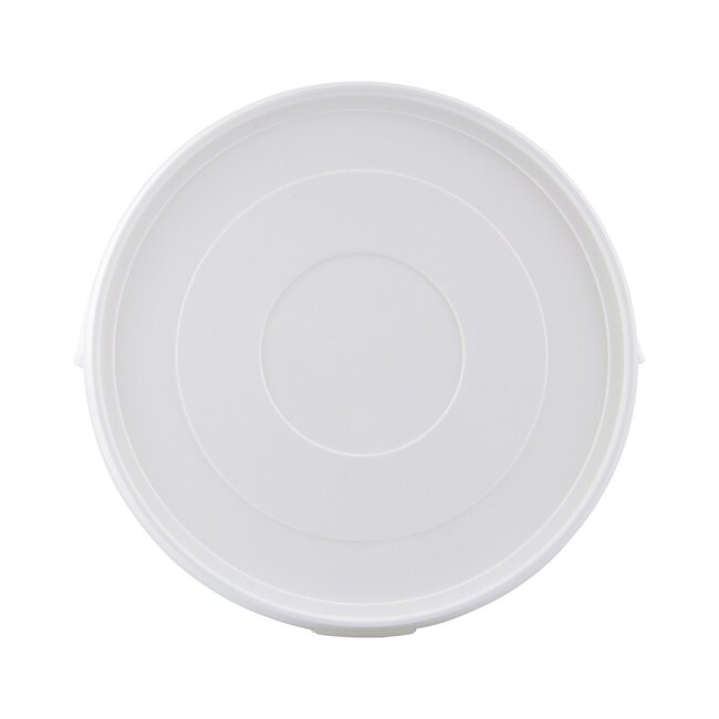 10 liter bucket with lid - round - white