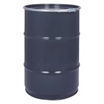 B-keuze 60 liter stalen klemdeksel vat - grijs