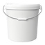 31,5 liter bucket with lid - round - white