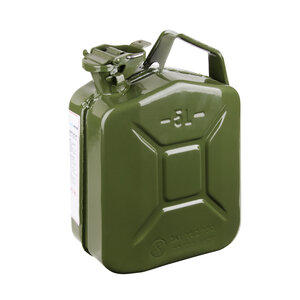 5 liter stalen brandstof jerrycan - groen 5 liter stalen brandstof jerrycan - groen