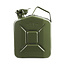 5 liter steel fuel jerrycan - green