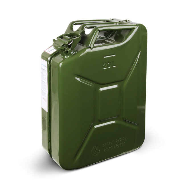 4x 20L steel fuel jerrycan + free spout