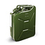 4x 20L stalen brandstof jerrycan groen + 1x schenktuit (gratis verzending)