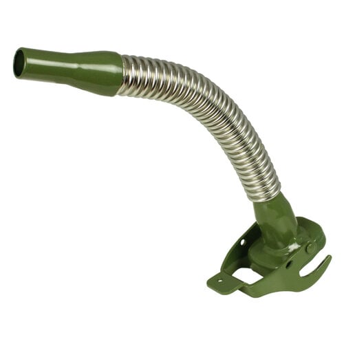 Spout for steel fuel jerrycan