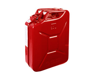 20 Liter Metall Kanister für Benzin & Diesel - Rot