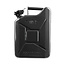10 liter stalen brandstof jerrycan - zwart