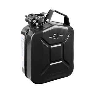 5 liter stalen brandstof jerrycan - zwart 5 liter stalen brandstof jerrycan - zwart