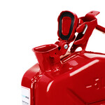 5 liter steel fuel jerrycan - red