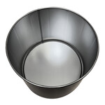 30 liter steel open top drum - black