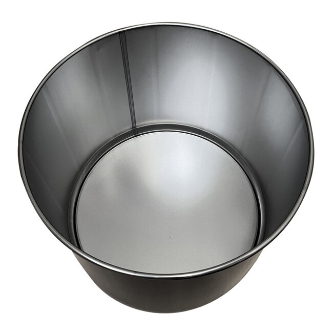 B-choice 30 liter steel open top drum - black